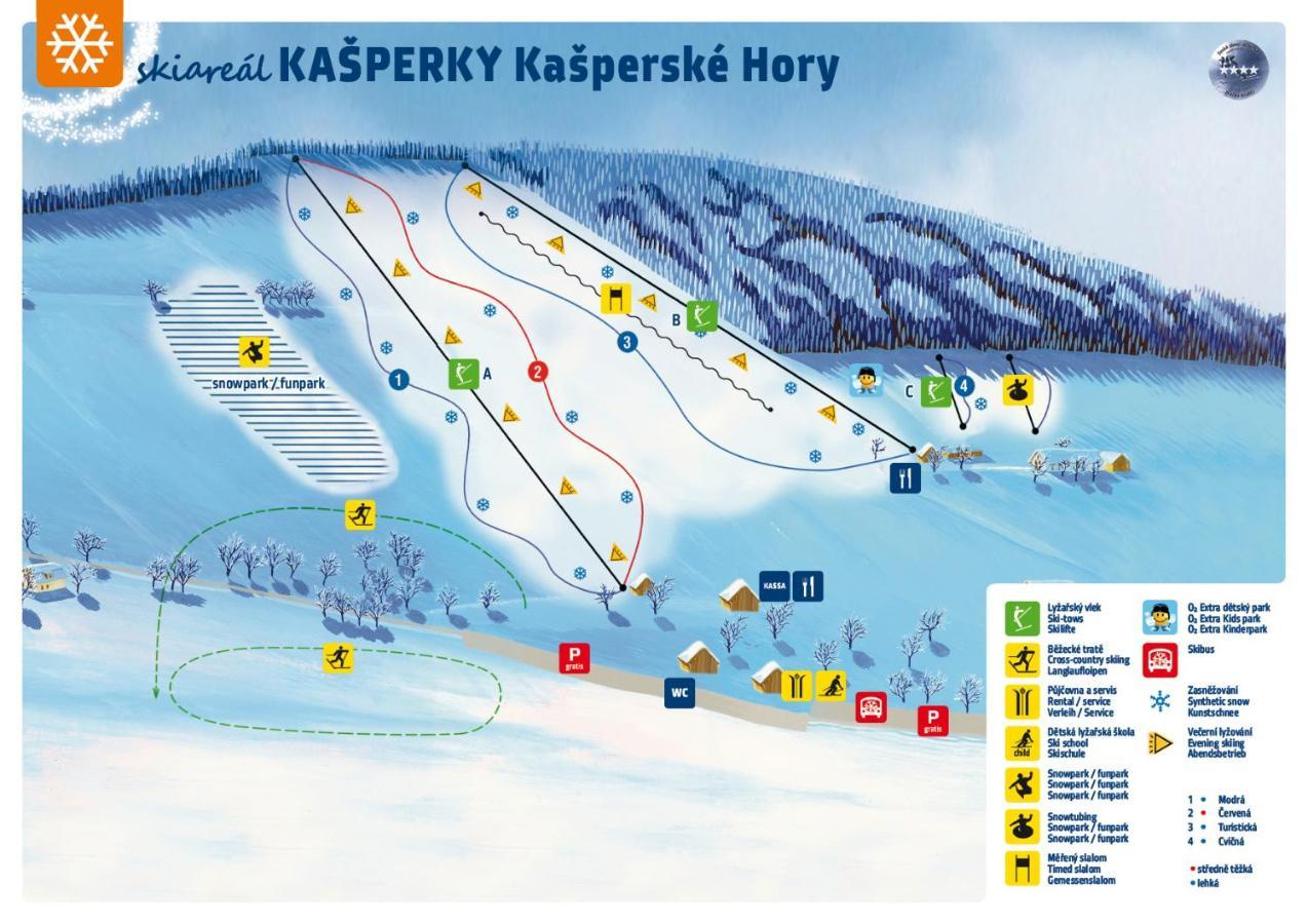 Apartman Hubert Kasperske Hory Exteriér fotografie